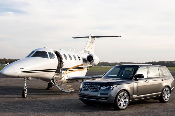 Private jet and Range Rover Vogue for rent Paris Le bourget
